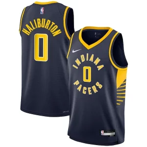 Atractivo Estupendo Tyrese Haliburton Indiana Pacers Nike Youth Swingman Jersey Icon Edition Navy