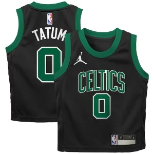Atractivo Jayson Tatum Boston Celtics Jordan Brand Preschool 2022/23 Replica Jersey Statement Edition Black