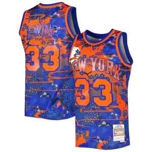 Atractivo Resistente Patrick Ewing New York Knicks 1985/86 Hardwood Classics Lunar New Year Swingman Jersey Blue
