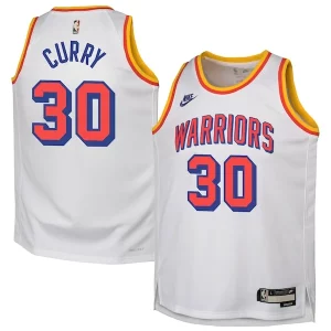 Atractivo Stephen Curry Golden State Warriors Nike Youth 2024/25 Swingman Jersey White Classic Edition