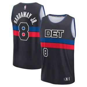 Atractivo Tim Hardaway Jr. Detroit Pistons Fast Break Player Jersey Statement Edition Black