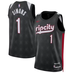 Atractivo Único Robusto Anfernee Simons Portland Trail Blazers Nike Unisex 2024/25 Swingman Player Jersey City Edition Black