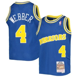 Bonito Atractivo Perfecto Chris Webber Golden State Warriors Youth 1993/94 Hardwood Classics Swingman Jersey Royal