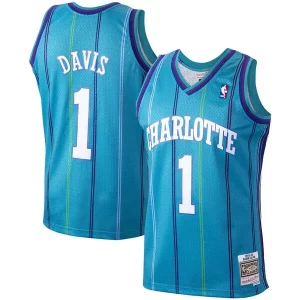 Bonito Baron Davis Charlotte Hornets 1999/00 Hardwood Classics Swingman Jersey Teal