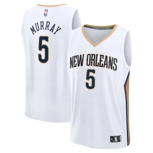 Clásico Original Dejounte Murray New Orleans Pelicans Fast Break Replica Player Jersey Association Edition White