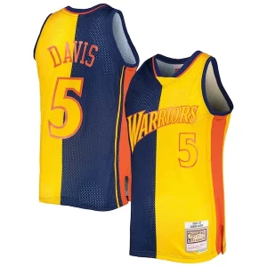Bonito Delicioso Atractivo Baron Davis Golden State Warriors Hardwood Classics 2006/07 Split Swingman Jersey Navy/Gold