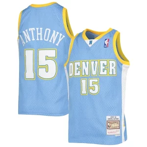 Bonito Estupendo Chulo Carmelo Anthony Denver Nuggets Youth 2003 04 Hardwood Classics Swingman Jersey Powder Blue