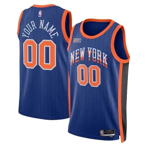 Bonito Exquisito Maravilloso New York Knicks Nike Unisex 2023/24 Custom Swingman Jersey Blue City Edition