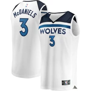 Bonito Jaden McDaniels Minnesota Timberwolves Youth Fast Break Replica Player Jersey Association Edition White