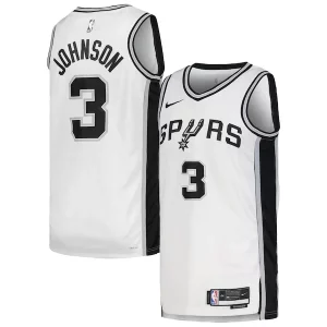 Bonito Keldon Johnson San Antonio Spurs Nike Unisex Swingman Jersey Association Edition White/Black