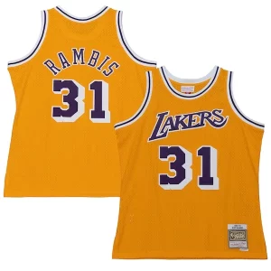 Bonito Kurt Rambis Los Angeles Lakers 1984/85 Swingman Jersey Gold