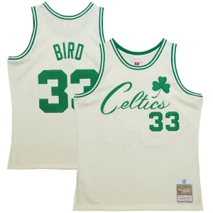 Bonito Larry Bird Boston Celtics Chainstitch Swingman Jersey Cream