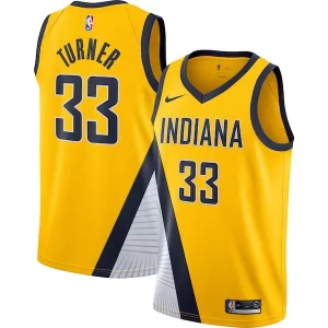 Bonito Maravilloso Elegante Myles Turner Indiana Pacers Nike Swingman Jersey Gold Statement Edition