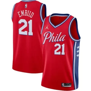 Bonito Maravilloso Joel Embiid Philadelphia 76ers Jordan Brand 2020/21 Swingman Jersey Statement Edition Red