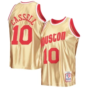 Bonito Moderno Sam Cassell Houston Rockets 75th Anniversary 1993/94 Hardwood Classics Swingman Jersey Gold