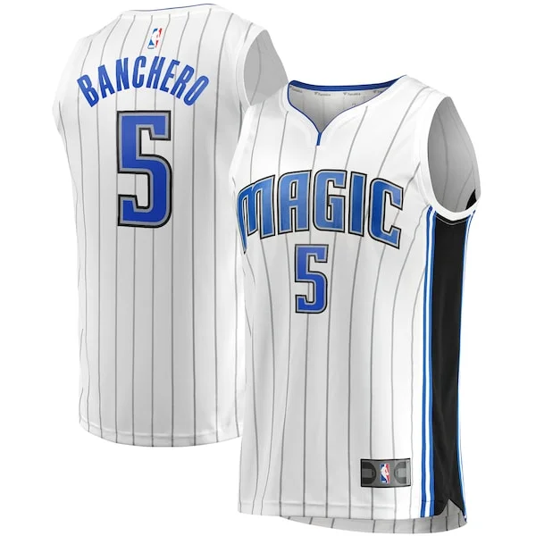 Bonito Paolo Banchero Orlando Magic Fast Break Association Jersey White