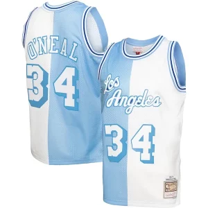 Bonito Shaquille O'Neal Los Angeles Lakers Big & Tall Hardwood Classics 1996/97 Split Swingman Jersey Powder Blue/White