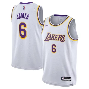Duradero Versátil Moderno LeBron James Los Angeles Lakers Nike Youth Performance Swingman Jersey Association Edition White
