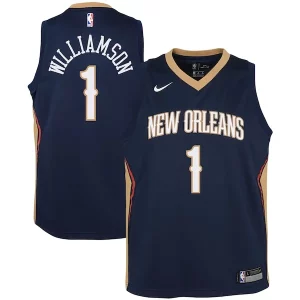 Chulo Atractivo Zion Williamson New Orleans Pelicans Nike Youth Swingman Jersey Icon Edition Navy/White