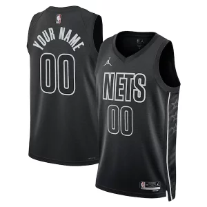 Chulo Brooklyn Nets Jordan Brand Unisex 2022/23 Swingman Custom Jersey Statement Edition Black