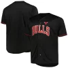 Práctico Chicago Bulls Profile Big & Tall Pop Jersey Black