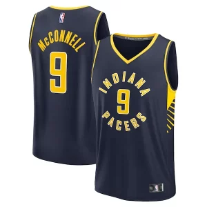 Original Hermoso T.J. McConnell Indiana Pacers Fast Break Replica Player Jersey Icon Edition Navy