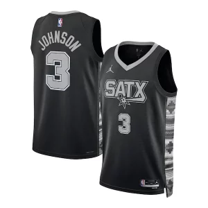Chulo Estupendo Keldon Johnson San Antonio Spurs Jordan Brand Unisex Swingman Jersey Statement Edition Black