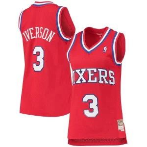 Chulo Fácil de llevar Allen Iverson Philadelphia 76ers Women's 2002/03 Hardwood Classics Swingman Jersey Red