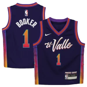 Chulo Genial Lujoso Devin Booker Phoenix Suns Nike Toddler Swingman Replica Jersey City Edition Purple