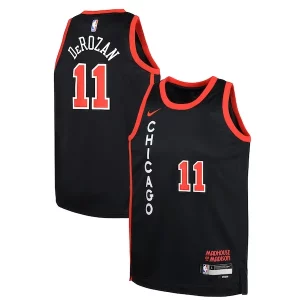 Chulo Hermoso DeMar DeRozan Chicago Bulls Nike Youth Swingman Replica Jersey City Edition Black