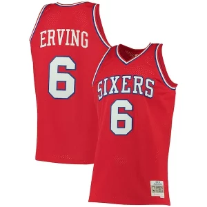 Chulo Hermoso Elegante Julius Erving Philadelphia 76ers 1982/83 Big & Tall Hardwood Classics Swingman Jersey Red