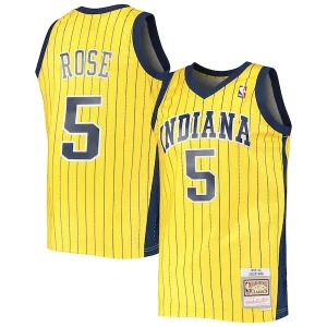 Chulo Magnífico Lujoso Jalen Rose Indiana Pacers 1999/00 Hardwood Classics Swingman Jersey Gold