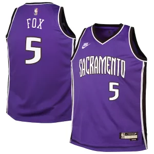 Chulo Perfecto Increíble De'Aaron Fox Sacramento Kings Nike Youth 2024/25 Swingman Jersey Purple Classic Edition