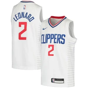 Chulo Perfecto Kawhi Leonard LA Clippers Nike Youth 2020/21 Swingman Jersey Association Edition White/Royal