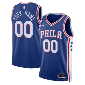 Chulo Philadelphia 76ers Nike Unisex 2022/23 Swingman Custom Jersey Royal Icon Edition