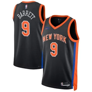 Chulo RJ Barrett New York Knicks Nike Unisex 2022/23 Swingman Jersey City Edition Black