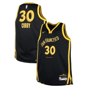 Chulo Resistente Stephen Curry Golden State Warriors Nike Youth Swingman Replica Jersey City Edition Black