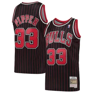 Chulo Scottie Pippen Chicago Bulls Hardwood Classics Swingman Jersey Black