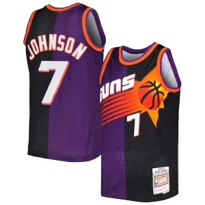 Chulo Sofisticado Kevin Johnson Phoenix Suns Hardwood Classics 1996/97 Split Swingman Jersey Purple/Black