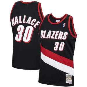 Clásico Chulo Rasheed Wallace Portland Trail Blazers 1999/00 Hardwood Classics Swingman Jersey Black