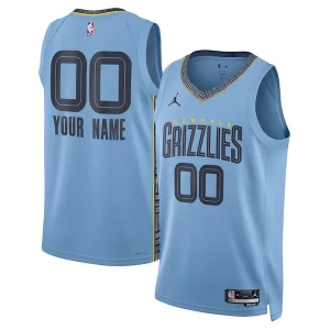 Clásico Comodo Memphis Grizzlies Jordan Brand Unisex 2022/23 Swingman Custom Jersey Statement Edition Blue