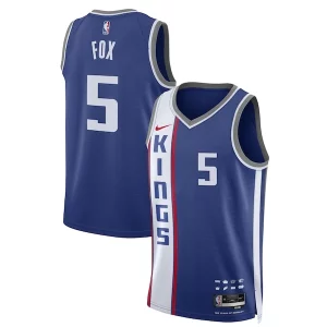 Clásico De'Aaron Fox Sacramento Kings Nike Unisex 2023/24 Swingman Jersey Blue City Edition