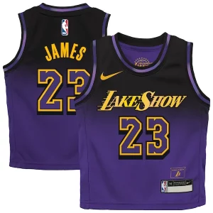 Clásico Fantástico LeBron James Los Angeles Lakers Nike Preschool 2024/25 Swingman Player Jersey City Edition Purple