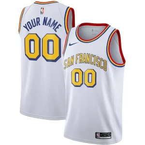 Clásico Golden State Warriors Nike Unisex 2019/20 Custom Swingman Jersey White Classic Edition