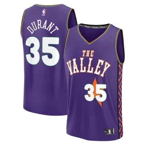 Ideal Delicioso Kevin Durant Phoenix Suns Youth 2024/25 Fast Break Player Jersey City Edition Purple