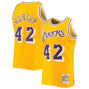 Clásico James Worthy Los Angeles Lakers 1984/85 Hardwood Classics Swingman Jersey Gold
