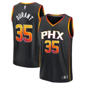 Clásico Lujoso Kevin Durant Phoenix Suns Fast Break Replica Player Jersey Statement Edition Black
