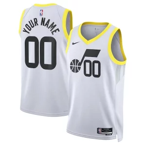 Clásico Moderno Utah Jazz Nike Unisex Swingman Custom Jersey White Association Edition