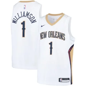 Clásico Original Fácil de llevar Zion Williamson New Orleans Pelicans Nike Youth Swingman Player Jersey Association Edition White/Navy