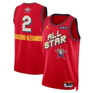 Clásico Original Hermoso Shai Gilgeous Alexander Nike Unisex 2025 NBA All Star Game Swingman Player Jersey Red